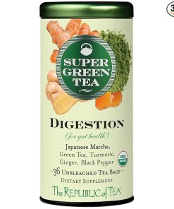Alternative view of The Republic of Tea Organic Digestion SuperGreen Tea Tin 36 Tea Bags