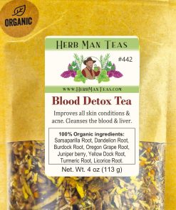 BLOOD DETOX TEA cleanses the blood supports liver function 100% Organic