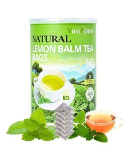 60 Lemon Balm Tea Bags Dried Lemon Balm Leaves Tea Stress Relief & Sleep Support