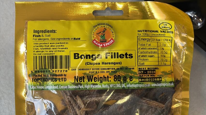 MAMAS PRIDE BONGA FILLETS 80G