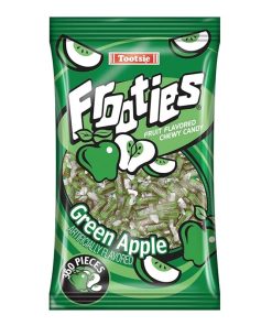 Alternative view of Green Apple Tootsie Roll Frooties Chewy Candy – 38.8 OZ 360-piece Bag
