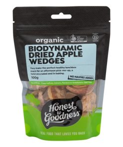 Biodynamic Dried Apple Wedges 100g **
