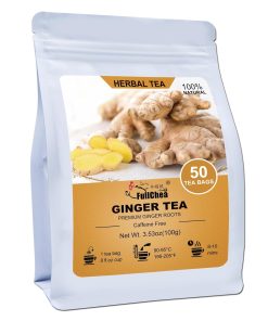 FullChea Ginger Tea 50 Teabags Caffeine free Support Digestion & Boost Immunity