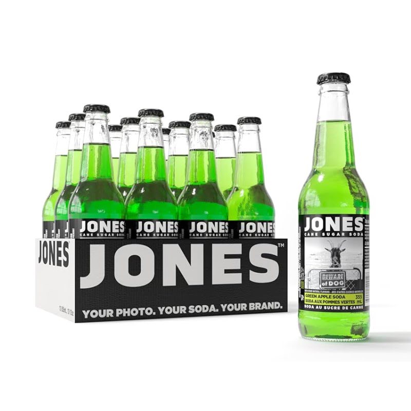 Jones Soda Green Apple 12oz/12pk - Image 2