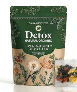 Liver & Kidney Detox Tea Organic Tea with 6 Natural Herbal Ingredients 12 Teabag