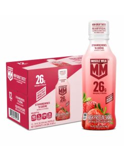 Alternative view of Muscle Milk Protein Shake 26g Strawberries N Creme 14oz/12pk Case