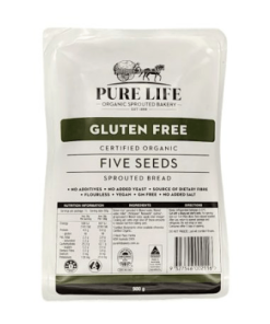 Alternative view of Pure Life Sprouted Bread – Five Seeds GF 900g