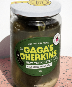 Alternative view of Gaga’s New York Salt Brine Fermented Gherkins 700g