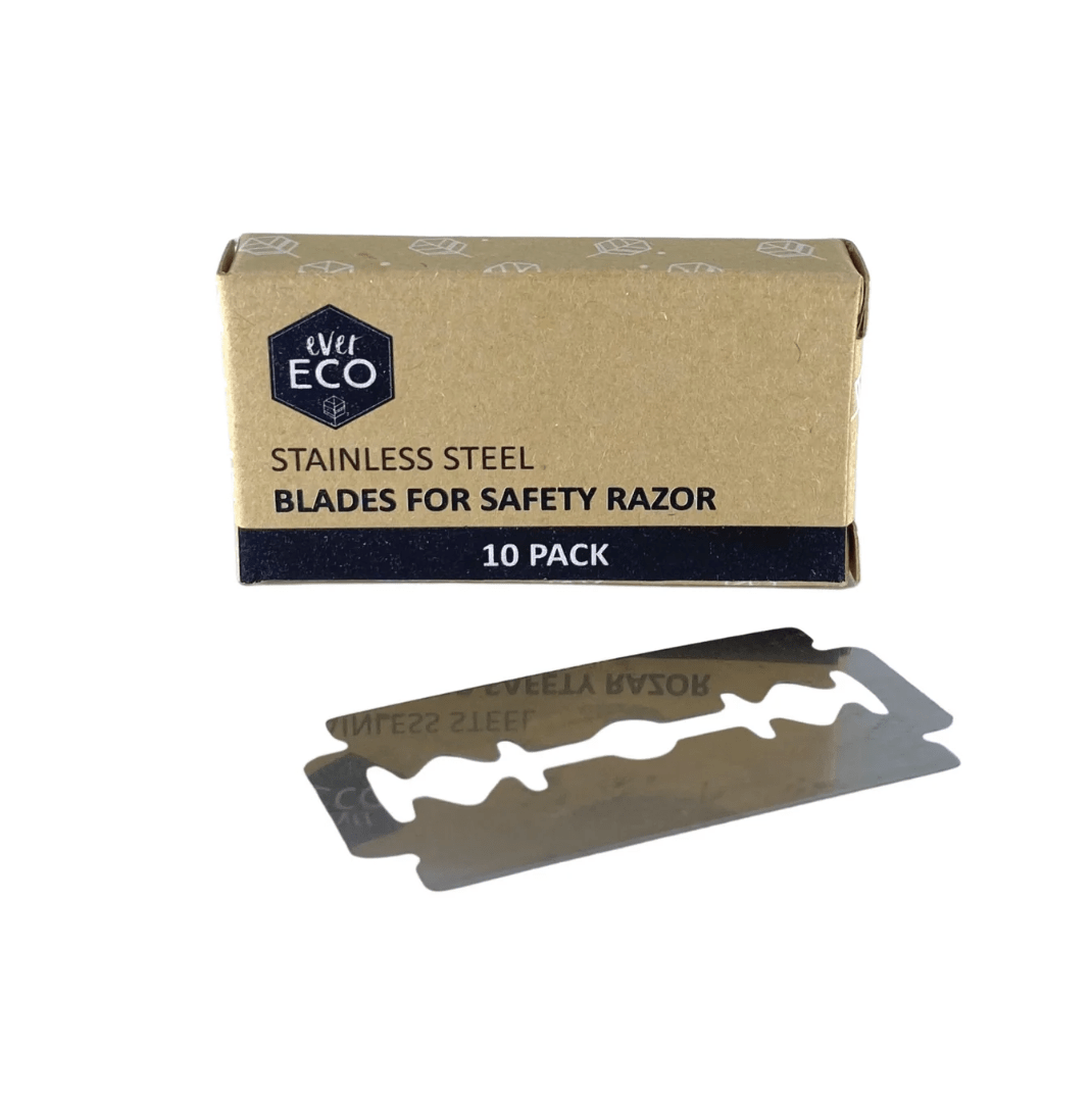EVER ECO Safety Razor Stainless Steel Blades Refill Pack 10pk