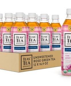 Alternative view of Teas’ Tea Unsweetened Rose Green Tea 16.9 Ounce Pack of 12 Organic Sugar Free 0 Calories