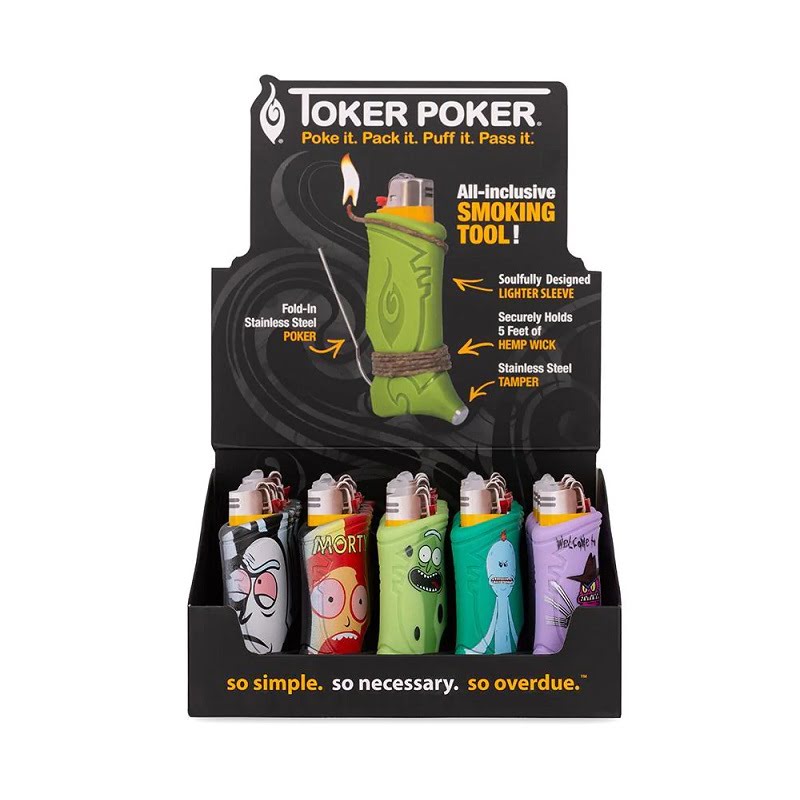 Toker Poker Lighter Accessory Rick & Morty Collection 25ct - Image 2