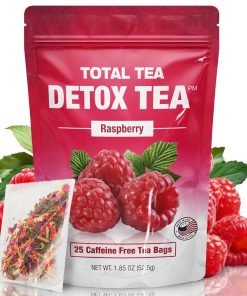 Alternative view of Total Tea SIimming Detox Tea Caffeine Free 25 Day Detox Herbal Tea with Chamomile Natural Raspberry Herbal Tea