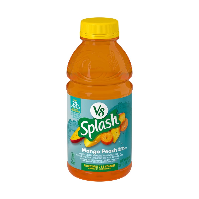 V8 Splash Mango Peach 16oz/12pk Case - Image 2