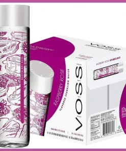 Voss Raspberry Rose Sparkling Water 12 x 375 ml