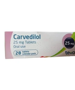 Alternative view of Carvedilol | 25mg 28 Film Coated Tablets
