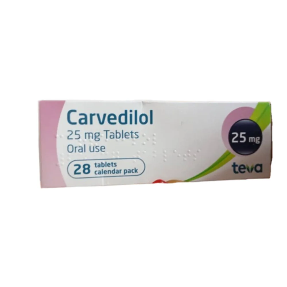 Carvedilol | 25mg 28 Film Coated Tablets - Image 2