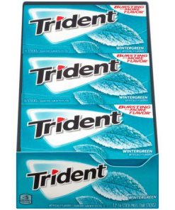 Trident Wintergreen Sugar Free Gum 12 Count 14 Pieces Each Tray