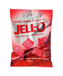Jello Sour Cherry Squares 12 Ct 4.5 Oz Bags